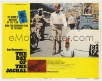 9k363 DAY OF THE JACKAL LC #3 1973 Fred Zinnemann assassination classic, master killer Edward Fox!