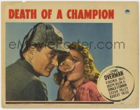 9k371 DEATH OF A CHAMPION LC 1939 detective Lynne Overman with magnifying glass & Virginia Dale!