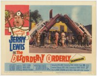 9k387 DISORDERLY ORDERLY LC #4 1965 Jerry Lewis, wacky image of two ambulances colliding!