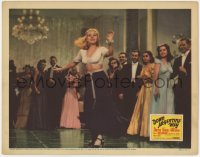 9k395 DOWN ARGENTINE WAY LC 1940 great c/u of crowd in nightclub watching Betty Grable dancing!