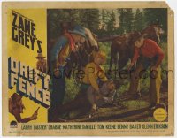 9k398 DRIFT FENCE LC 1936 Buster Crabbe, Tom Keene & another with wounded cowboy, Zane Grey!