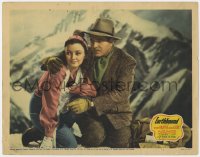 9k403 EARTHBOUND LC 1940 close up of Warner Baxter & Andrea Leeds with mountain in background!