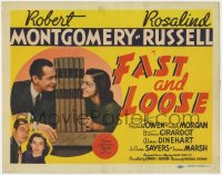 9k064 FAST & LOOSE TC 1939 husband & wife detectives Robert Montgomery & Rosalind Russell!