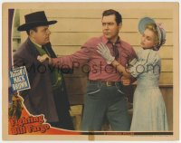 9k425 FIGHTING BILL FARGO LC 1941 Johnny Mack Brown protects pretty Jeanne Kelly from bad guy!
