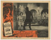9k433 FIRE MAIDENS OF OUTER SPACE LC #1 1956 great special effects image of monster attacking girl!