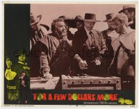 9k443 FOR A FEW DOLLARS MORE LC #5 1967 men stare intently at Lee Van Cleef with explosives!