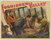 9k445 FORBIDDEN VALLEY LC 1938 Noah Beery Jr. watches man romance pretty Frances Robinson!