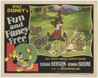 9k454 FUN & FANCY FREE LC #7 1947 Disney, great cartoon image of bear greeting other forest animals!