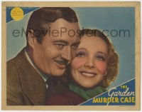 9k458 GARDEN MURDER CASE LC 1936 Edmund Lowe as Philo Vance captured by beautiful Virginia Bruce!