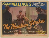 9k076 GAUNT STRANGER TC 1938 from Edgar Wallace's The Ringer, woman with gun, The Phantom Strikes!