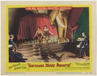 9k463 GENTLEMEN MARRY BRUNETTES LC #2 1955 Jane Russell & Jeanne Crain performing on stage!