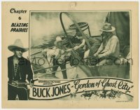 9k480 GORDON OF GHOST CITY chapter 6 LC 1933 Buck Jones brings unconscious Madge Bellamy to wagon!
