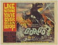 9k083 GORGO TC 1961 great artwork of giant monster terrorizing London by Joseph Smith!