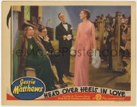 9k493 HEAD OVER HEELS IN LOVE LC 1937 pretty singer Jessie Matthews, Whitney Bourne, Louis Borel