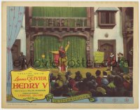 9k502 HENRY V LC #2 R1948 Laurence Olivier directs & stars in Shakespeare's play, in Globe Theatre!