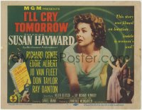 9k092 I'LL CRY TOMORROW TC 1955 distressed Susan Hayward in her greatest performance!