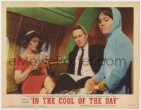 9k527 IN THE COOL OF THE DAY LC #4 1963 Jane Fonda & Angela Lansbury with tormented Peter Finch!