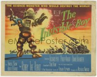 9k095 INVISIBLE BOY TC 1957 Robby the Robot as the science-monster who'd destroy the world!