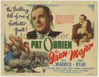 9k096 IRON MAJOR TC 1943 coach Pat O'Brien in the thrilling life of one of football's greats!