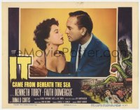 9k546 IT CAME FROM BENEATH THE SEA LC 1955 Ray Harryhausen, Don Curtis & sexy Faith Domergue!