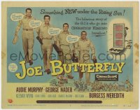 9k104 JOE BUTTERFLY TC 1957 Audie Murphy, Keenan Wynn, Nader & soldiers in World War II Japan!