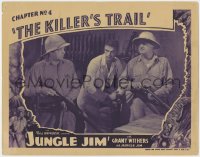 9k556 JUNGLE JIM chapter 4 LC 1936 The Killer's Trail, guys in pith helmets loading rifles!
