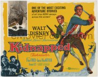9k106 KIDNAPPED TC 1960 Walt Disney, swashbucklers Peter Finch & James MacArthur!