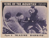 9k565 KING OF THE MOUNTIES chapter 6 LC 1942 Rocky Lane fighting bad guys, Blazing Barrier!