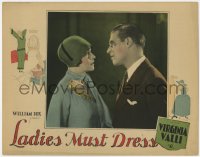 9k572 LADIES MUST DRESS LC 1927 romantic close up of pretty Virginia Valli & Lawrence Gray!