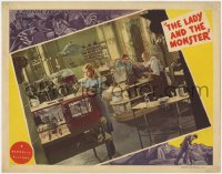 9k573 LADY & THE MONSTER LC 1944 Vera Ralston, Richard Arlen & Erich von Stroheim in laboratory!