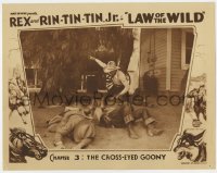 9k581 LAW OF THE WILD chapter 3 LC 1934 Bob Custer orders Rin Tin Tin Jr. to stop attacking men!