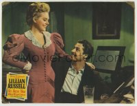 9k586 LILLIAN RUSSELL LC 1940 great c/u of Don Ameche & pretty Alice Faye smiling at each other!