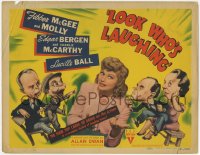9k116 LOOK WHO'S LAUGHING TC 1941 Bergen & Charlie McCarthy, Fibber McGee & Molly, Lucille Ball!
