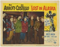 9k611 LOST IN ALASKA LC #2 1952 Bud Abbott & Lou Costello surrounded by men with guns!