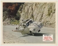 9k614 LOVE BUG LC 1969 Disney, Dean Jones tries to save Buddy Hackett from falling out of Herbie!