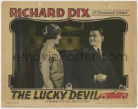 9k624 LUCKY DEVIL LC 1925 Richard Dix, Esther Ralston, cool race car border art, ultra rare!