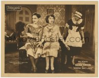 9k631 MADAME SANS JANE LC 1925 black maid with Fay Wray & her friend Glenn Tryon in drag!