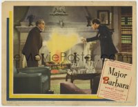 9k636 MAJOR BARBARA LC 1941 Rex Harrison throws his flammable drink into the fireplace!