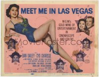 9k131 MEET ME IN LAS VEGAS TC 1956 super sexy full-length showgirl Cyd Charisse in skimpy outfit!
