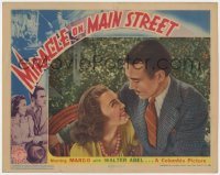 9k658 MIRACLE ON MAIN STREET LC 1939 romantic close up of Walter Abel & pretty Margo!