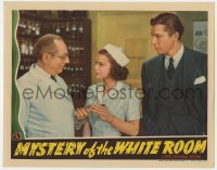 9k672 MYSTERY OF THE WHITE ROOM LC 1939 Bruce Cabot looks at nurse Helen Mack & Frank Reicher!