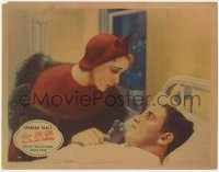9k686 NOW I'LL TELL LC 1934 Helen Twelvetrees comforts Spencer Tracy in hospital bed, very rare!
