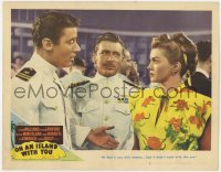 9k694 ON AN ISLAND WITH YOU LC #8 1948 Esther Williams has no interest in Peter Lawford's advances!