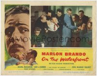 9k696 ON THE WATERFRONT LC 1954 Lee J. Cobb tries to attack stool pigeon Marlon Brando!