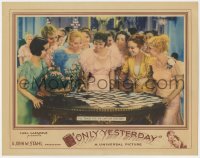 9k701 ONLY YESTERDAY LC 1933 Margaret Sullavan & many pretty girls at dance trading cards!
