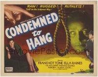 9k146 PHANTOM LADY TC R1950 sexy Ella Raines, written by Cornell Woolrich, Condemned to Hang!