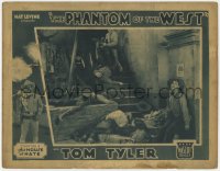 9k723 PHANTOM OF THE WEST chapter 8 LC 1931 Tom Tyler beating up bad guys in The House of Hate!
