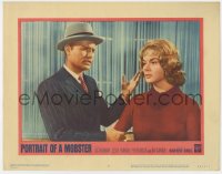9k734 PORTRAIT OF A MOBSTER LC #6 1961 close up of Vic Morrow grabbing Leslie Parrish by the arm!