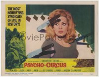 9k739 PSYCHO-CIRCUS LC #2 1967 c/u of sexy knifethrower's assistant Margaret Lee, English horror!
