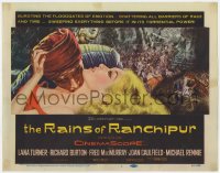 9k150 RAINS OF RANCHIPUR TC 1955 Lana Turner, Richard Burton, rains couldn't wash their sin away!